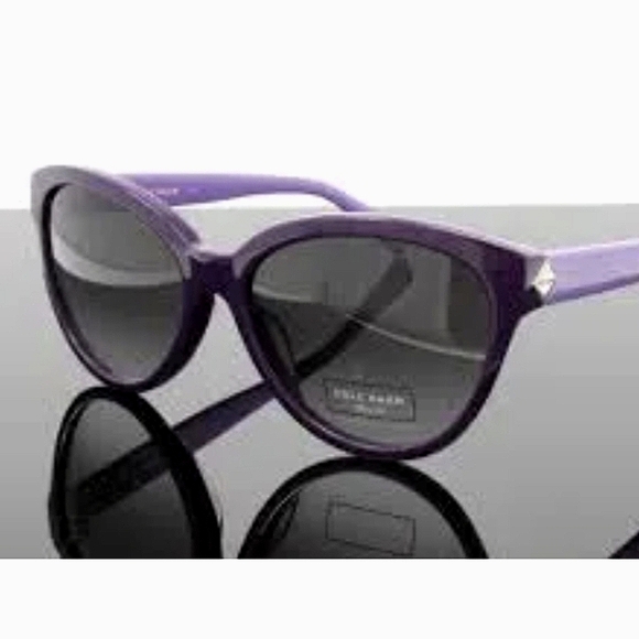 Cole Haan Sunglasses Purple LavenderGradient Charcoal Gray Polarized UV Lenses